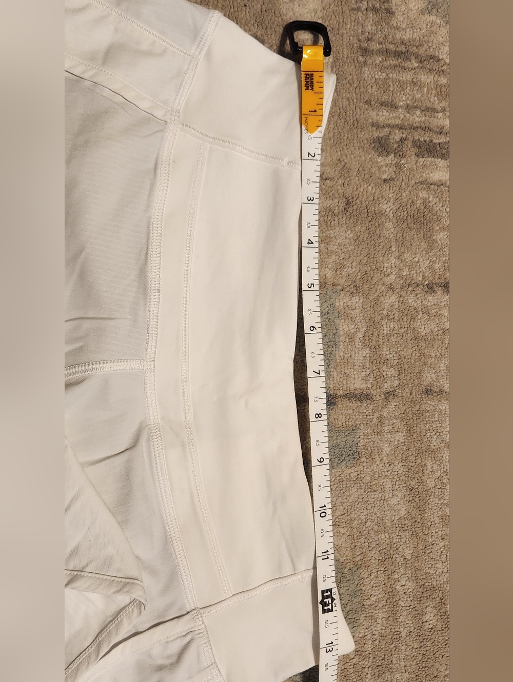 Lululemon Run Times Shorts. White. Size 4. NEW - Picture 5 of 7